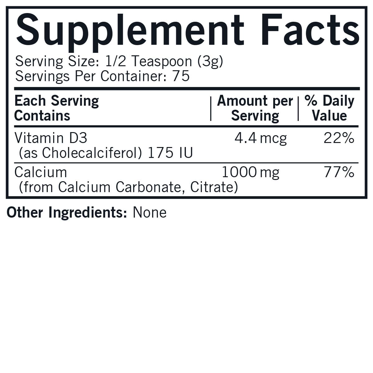 Kirkman Calcium with Vitamin D3 Powder - 8 oz | Essential Minerals for Strong Bones