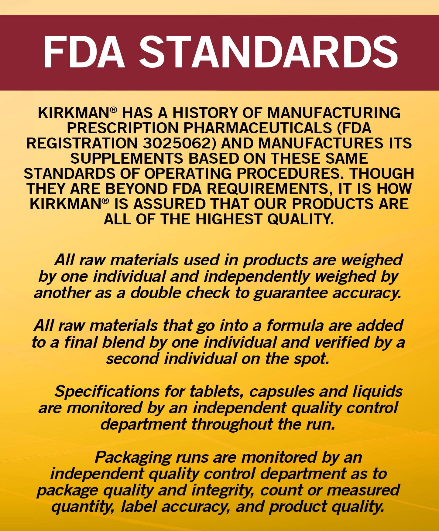 Kirkman Everyday Multivitamin Without Vitamins A & D - 180 Capsules | Hypoallergenic