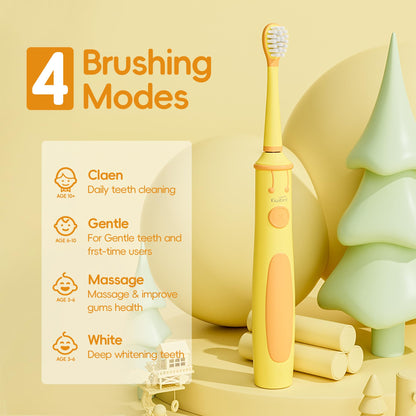 KIWIBIRD Kids Electric Toothbrush for Ages 3–10 | Toddler Sonic Toothbrush - Blue