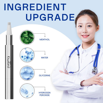 KIWIBIRD Teeth Whitening Kit for Sensitive Teeth – 3 Gel Pens & LED Light