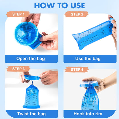 KKEETUR 45 Pack Throw Up Bags Disposable – 1000ml Emesis Bags for Travel, Motion Sickness & Car Flights