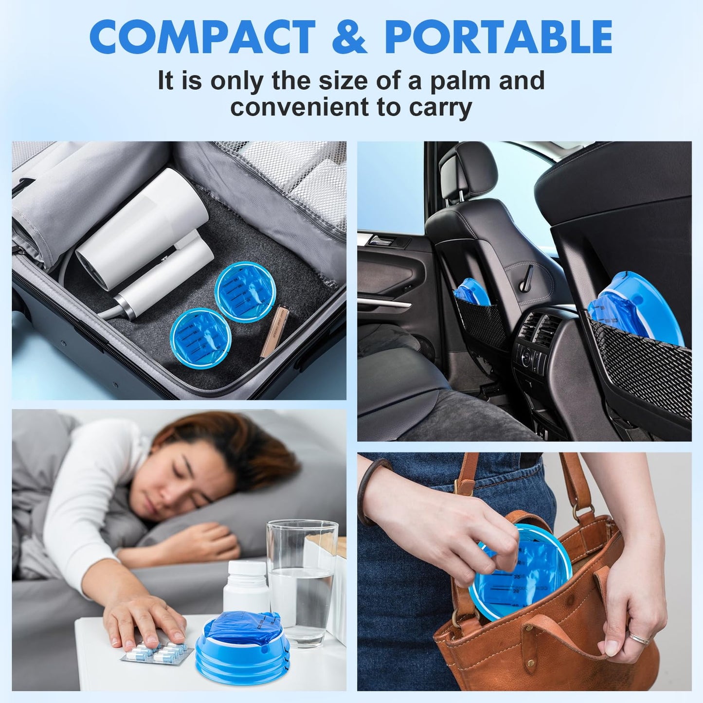 KKEETUR 45 Pack Throw Up Bags Disposable – 1000ml Emesis Bags for Travel, Motion Sickness & Car Flights