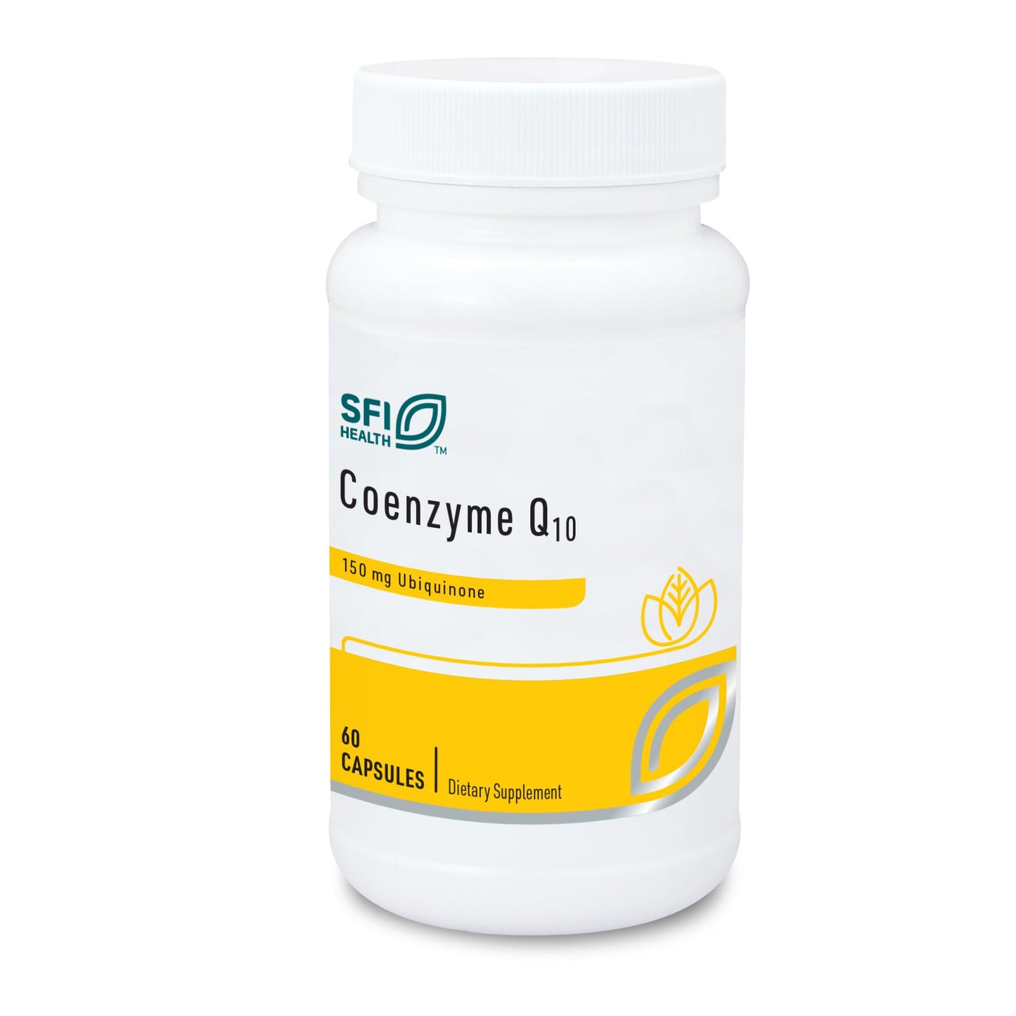 Klaire Labs CoQ10 150 mg - 60 Capsules | Hypoallergenic Ubiquinone for Cardiovascular & Cellular Energy