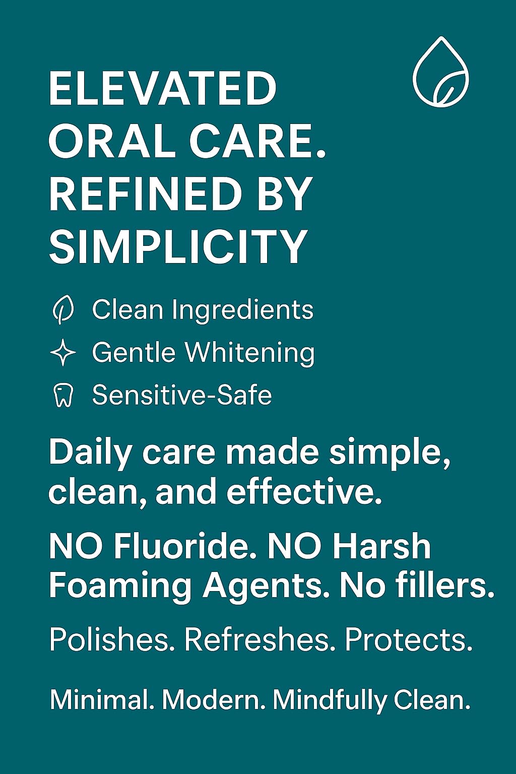 KLARI Fluoride-Free Toothpaste – 7.5% Micro-Hydroxyapatite & 1% Niacinamide | Clean Mint | 4.23 oz