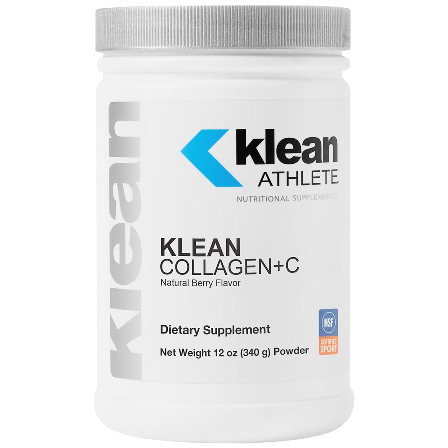 Klean Athlete Klean Collagen+C — Collagen Peptides with Vitamin C for Joint & Connective Tissue Support | 12 oz Berry Flavor