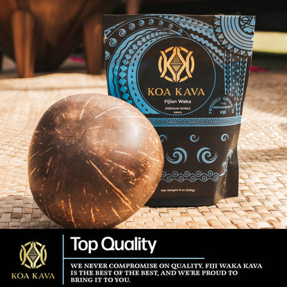 Koa Kava Fiji Kava Powder – Premium Noble Waka Kava Root, Savusavu, Fiji | 1 lb