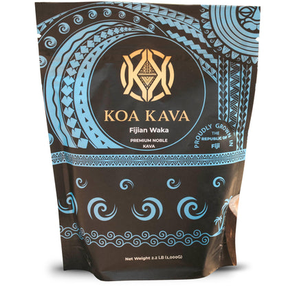 Koa Kava Fijian Kava - Premium Noble Fiji Waka Root, Balanced & Mellow (1 KG)