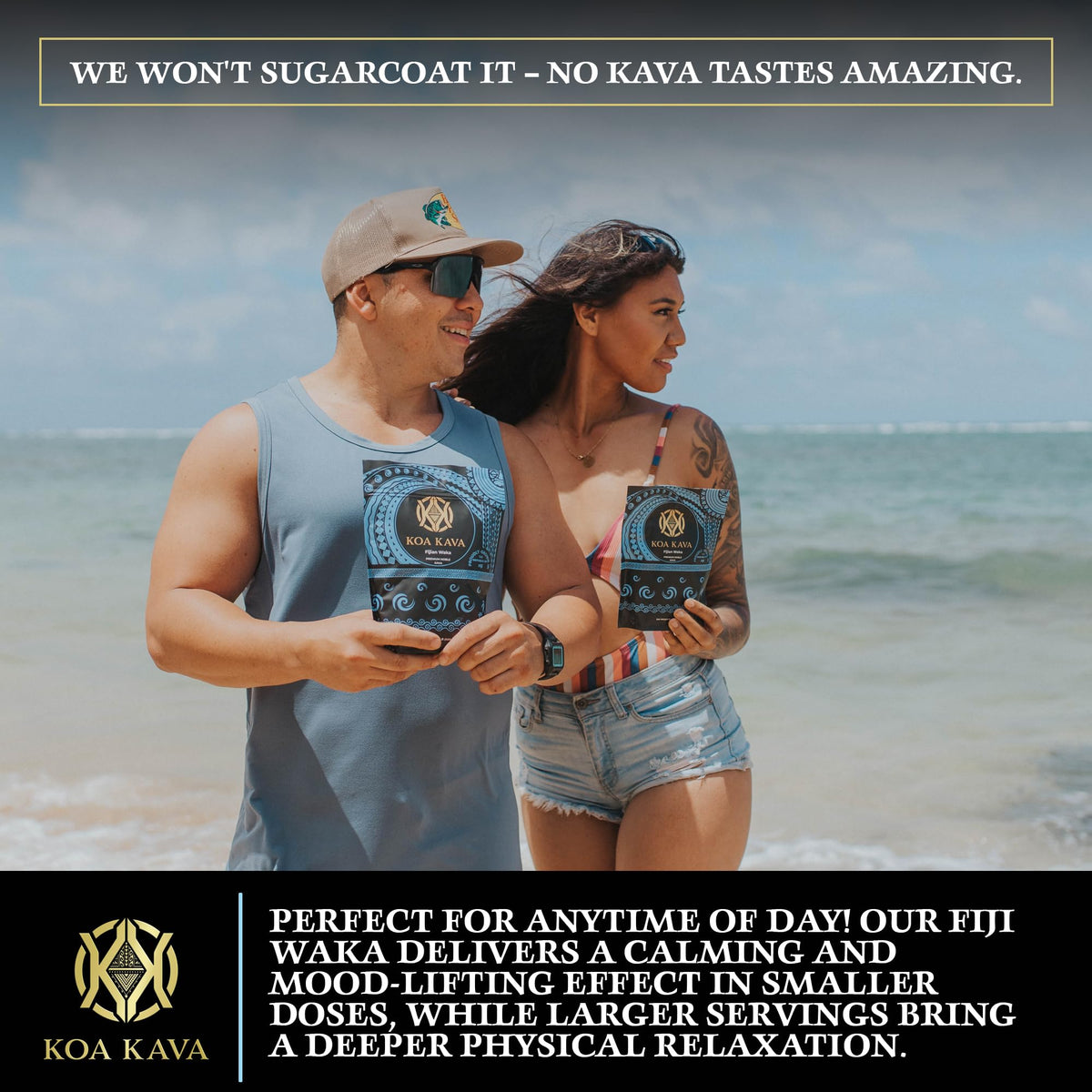 Koa Kava Fijian Kava - Premium Noble Fiji Waka Root, Balanced & Mellow (1 KG)