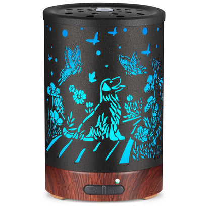 Essential Oils Diffuser | Aromatherapy Diffuser with 7-Color LED Lights | Auto-Off Humidifier