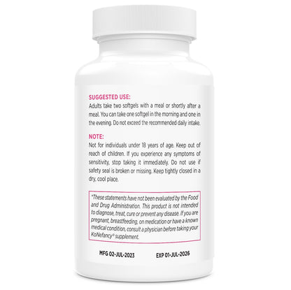 KoNefancy Liposomal Berberine 1500mg – High Bioavailability, 120 Softgels