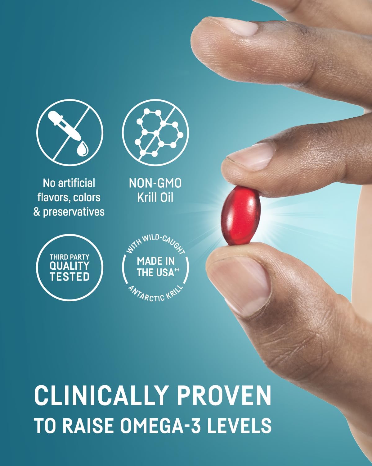 Kori Krill Oil Omega-3 Softgels 400 mg | EPA & DHA, 90 Softgels