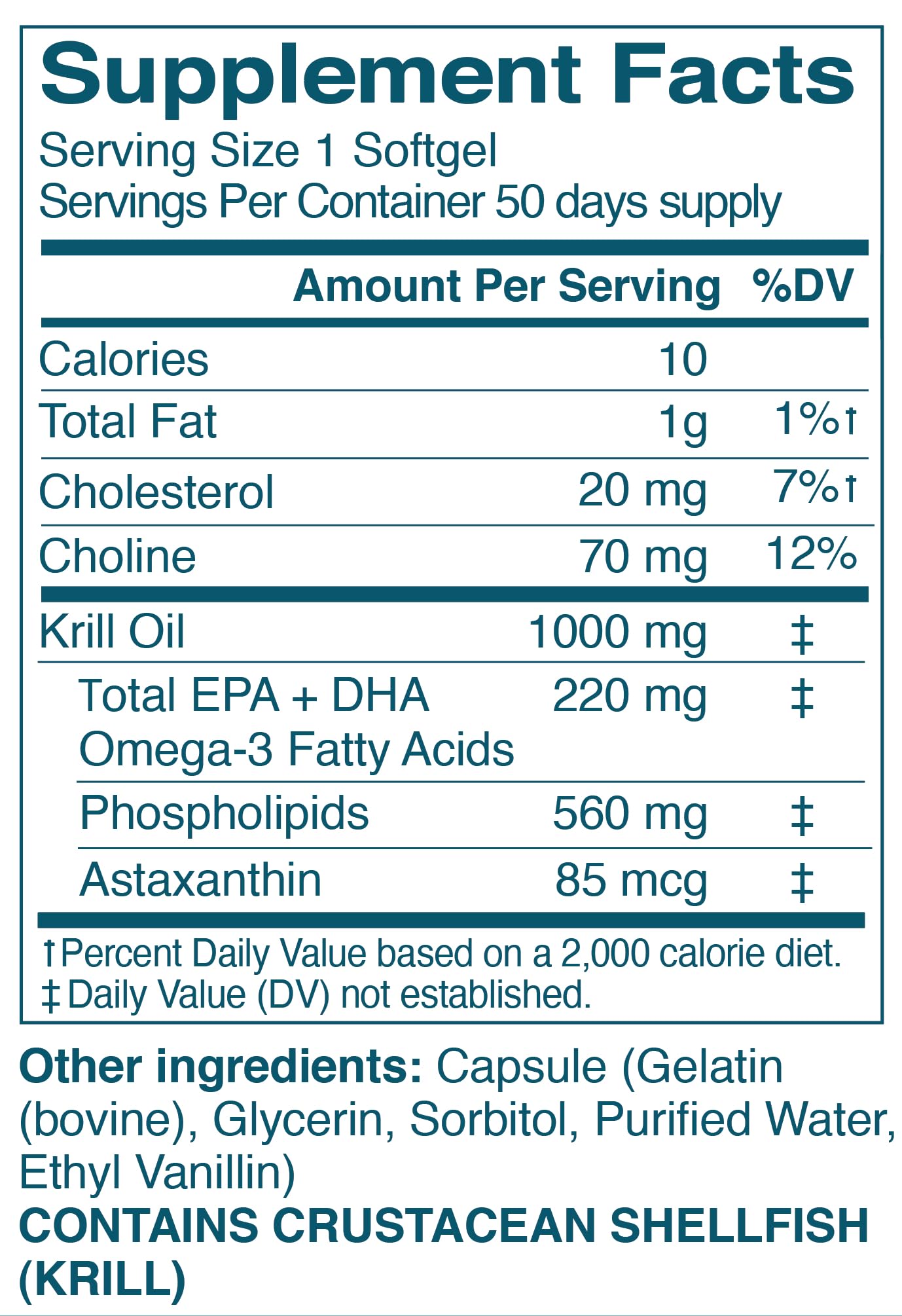 Kori Krill Omega 3 Excel Krill Oil 1000mg | High Absorption EPA & DHA