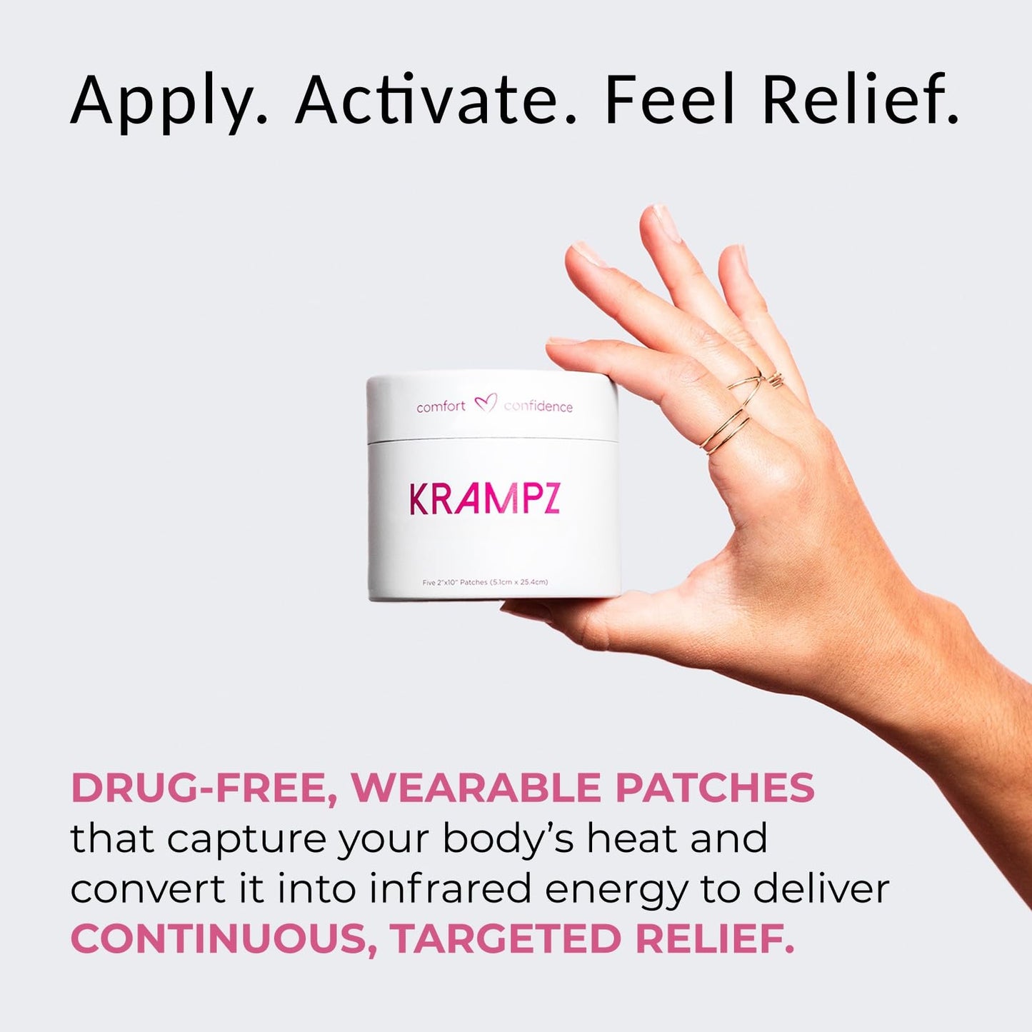 Krampz Menstrual Relief Patches – Natural Discomfort Support for Women