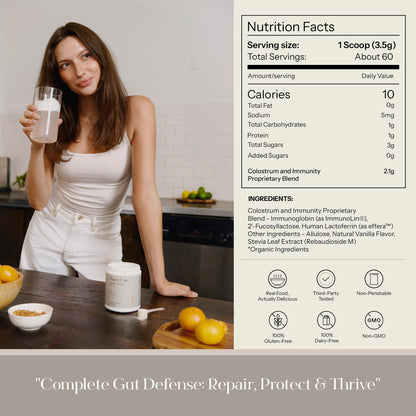KROMA Super Core Dairy-Free Colostrum Powder — Gut Health & Immune Support