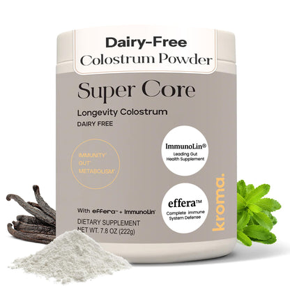KROMA Super Core Dairy-Free Colostrum Powder — Gut Health & Immune Support