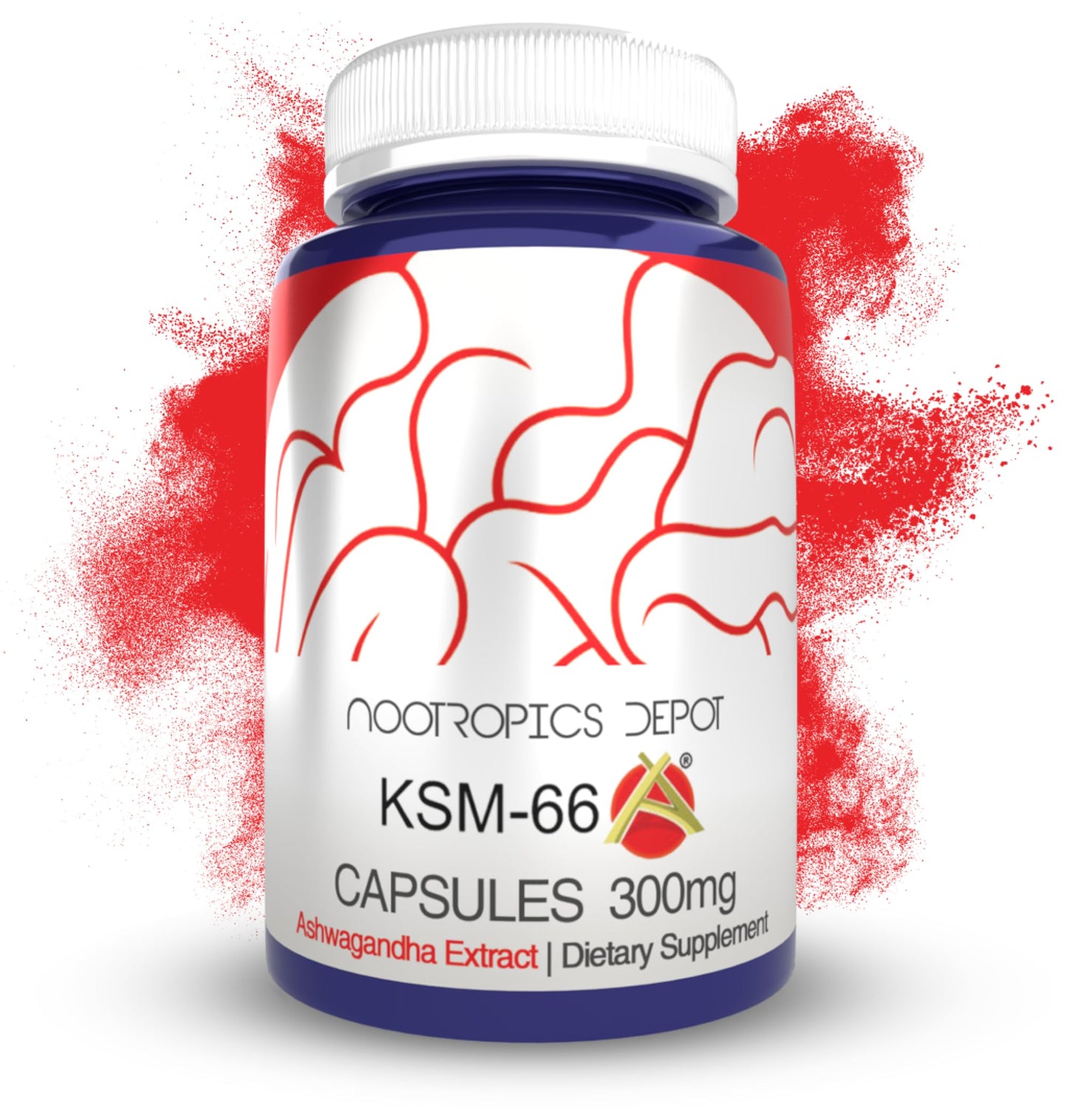 Nootropics Depot KSM-66 Ashwagandha Capsules 300mg – 180 Count | Adaptogen for Stress, Relaxation, Energy