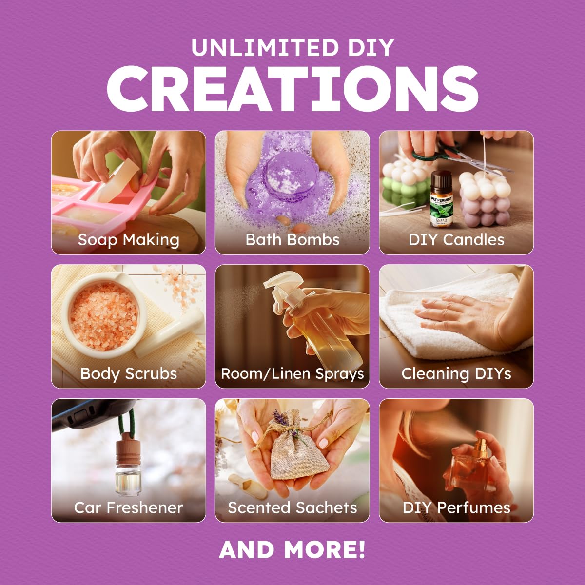 KUKKA Essential Oils Set | Premium Diffuser Oils for Aromatherapy & DIY