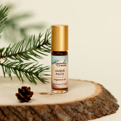 Kuumba Made Amber Paste Fragrance Oil | Long-Lasting Small-Batch Perfume Roller | Vegan & Alcohol-Free | 0.125 fl oz