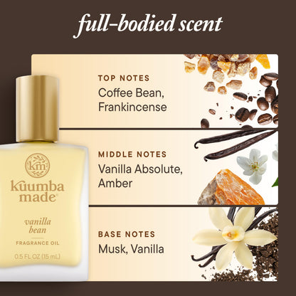 Kuumba Made Vanilla Bean Fragrance Oil 0.5 fl oz (15 ml) – Alcohol Free
