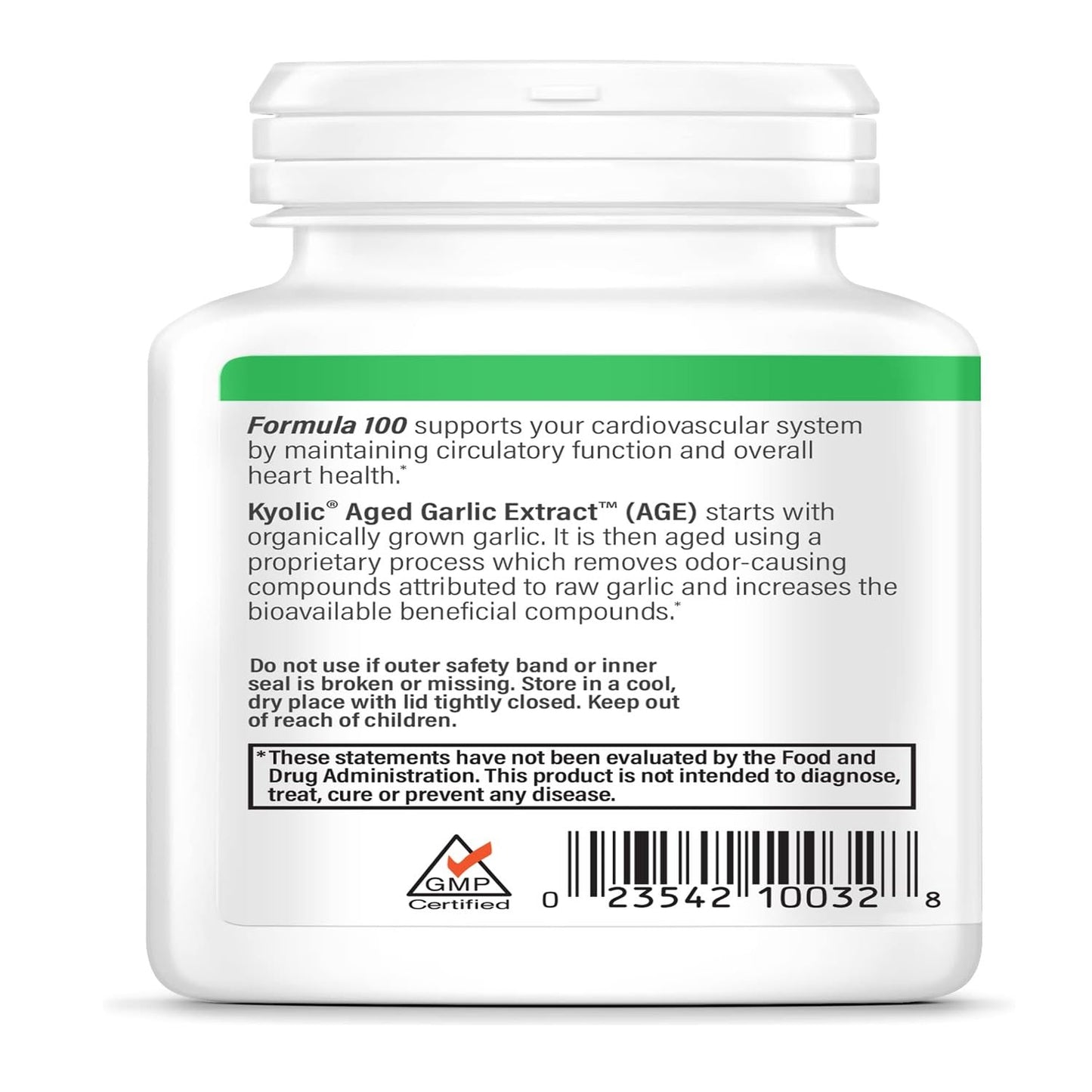 Kyolic Aged Garlic Extract Formula 100 – Cardiovascular Health (200 Tablets)