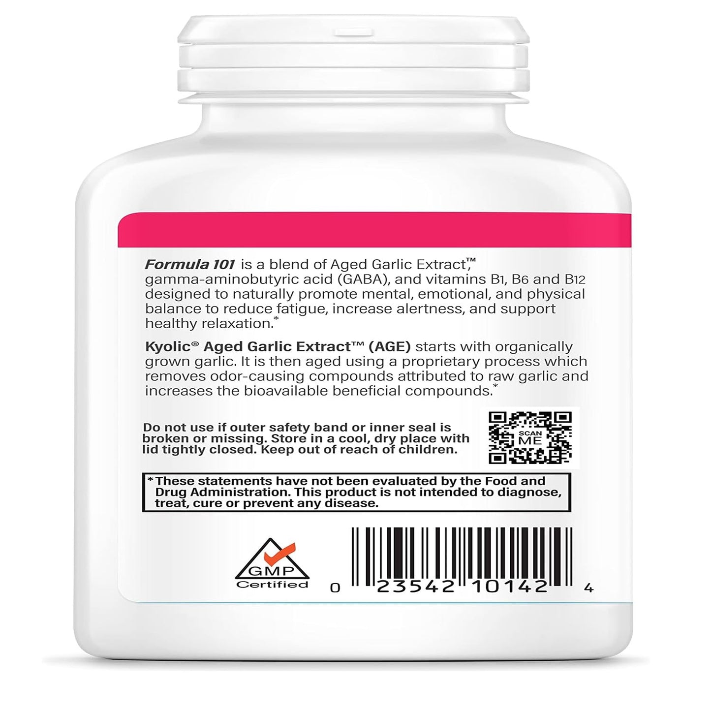 Kyolic Aged Garlic Extract Formula 101 – Stress & Fatigue Relief | 200 Capsules