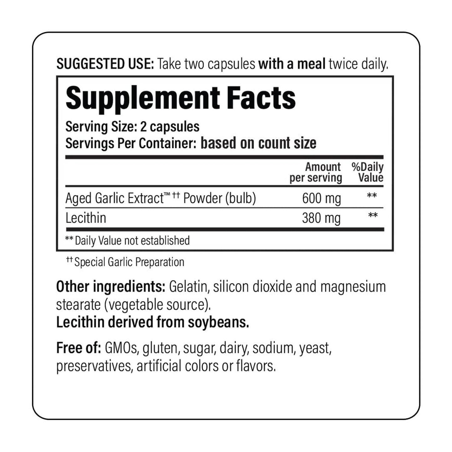 Kyolic Aged Garlic Extract Formula 104 – Cholesterol Health (300 Capsules)