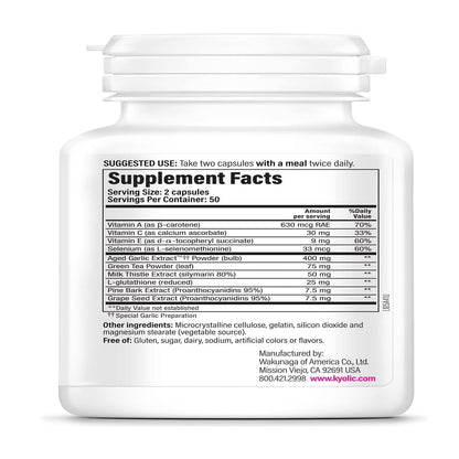 Kyolic Aged Garlic Extract Formula 105 - Detox & Anti-Aging (Odorless)