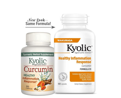Kyolic Aged Garlic Extract Formula 111 – Health Support with Curcumin & Meriva Turmeric