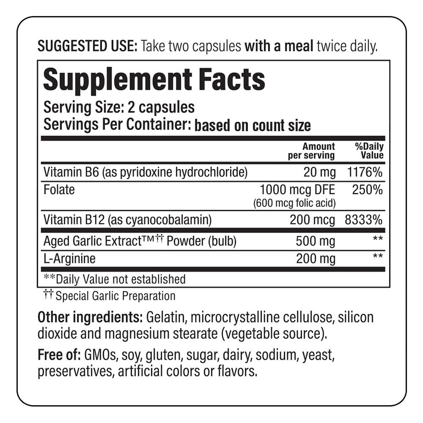 Kyolic Formula 108 Aged Garlic Extract – Total Heart Health, 100 Capsules