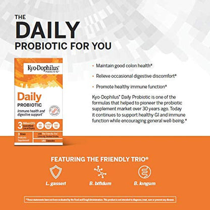 Kyolic Kyo-Dophilus Daily Probiotic, Immune Health