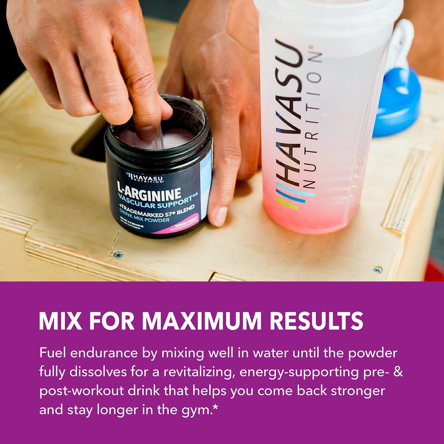 L-Arginine Powder with L-Citrulline & Beet Root - Pre/Post Workout Support, Mixed Berry, 30 Scoops