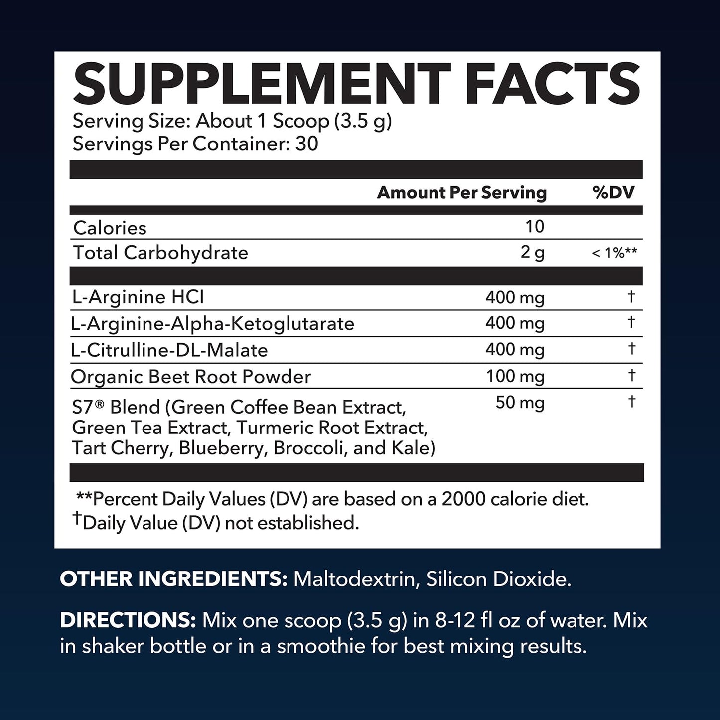 L-Arginine Powder | Nitric Oxide Booster with L-Citrulline & Beet Root – 30 Scoops, Unflavored