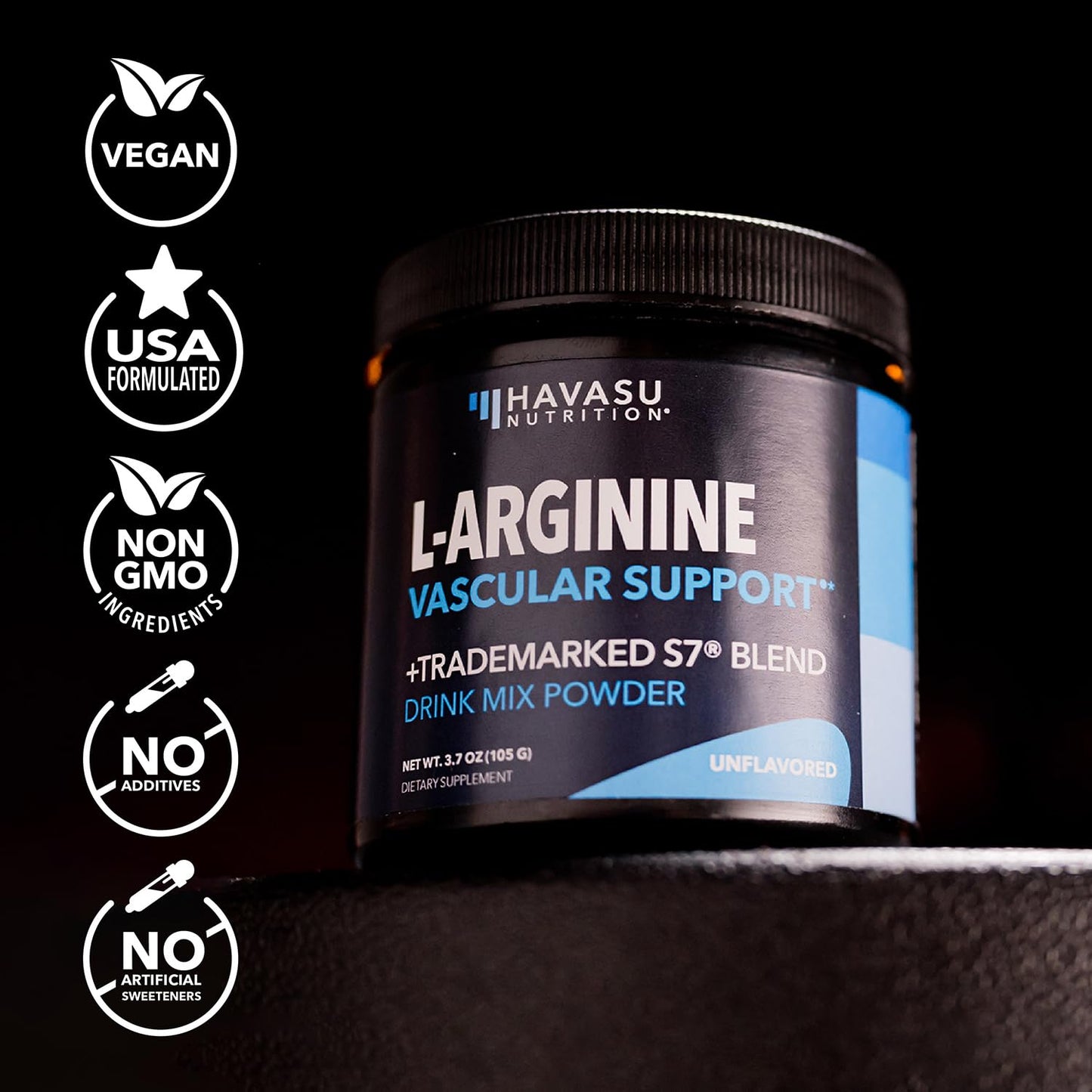 L-Arginine Powder | Nitric Oxide Booster with L-Citrulline & Beet Root – 30 Scoops, Unflavored