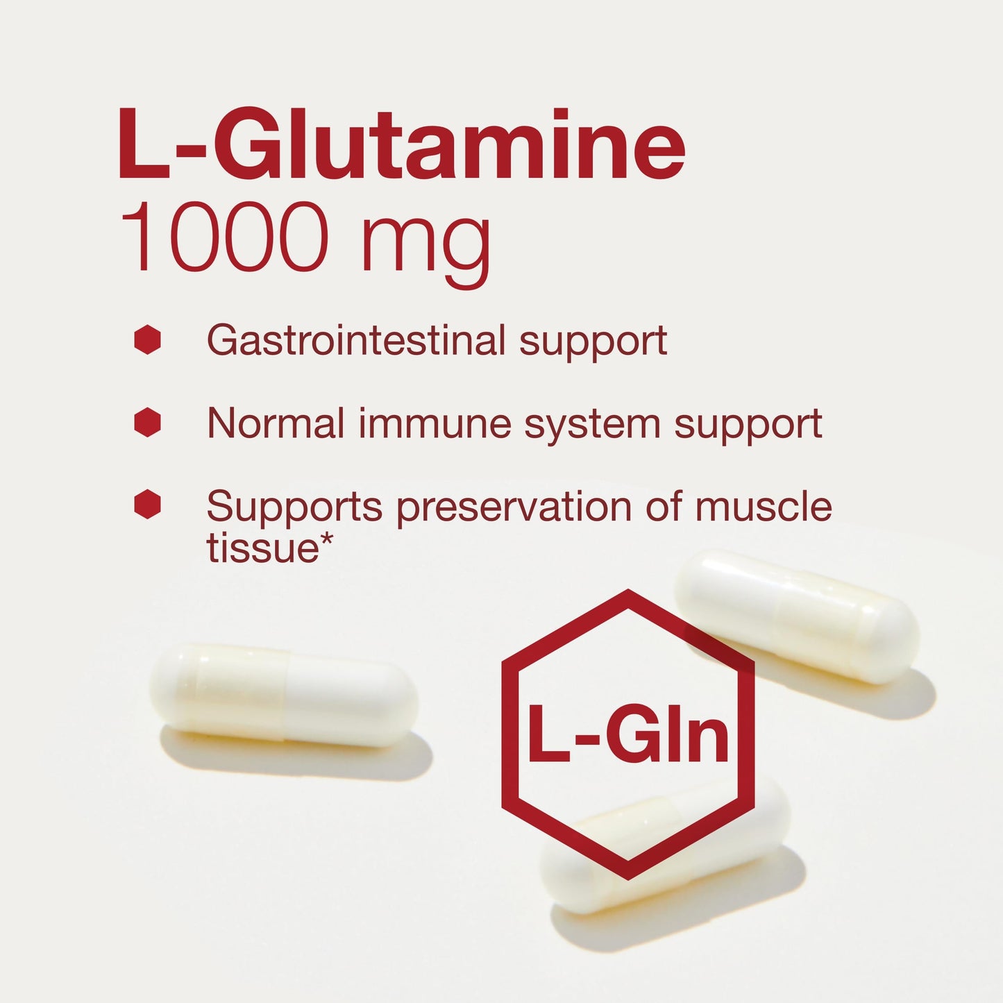 PROTOCOL FOR LIFE BALANCE L-Glutamine 1000mg - Gut Health & Immune Support - 120 Veg Caps