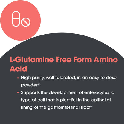 L-Glutamine Powder – Gut Health | Allergy Research Group, Free-Form Amino Acid, 4.7 g, 7.1 oz