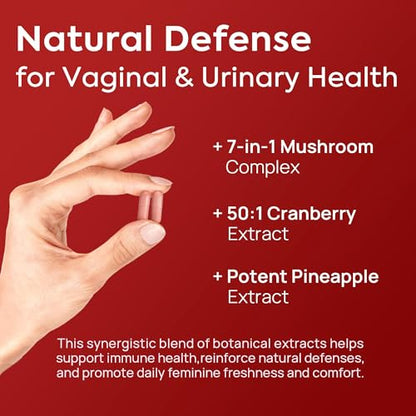 Vaginal Probiotics for Women - pH Balance, Odor Control, Flora, Immune Support - 60 CT