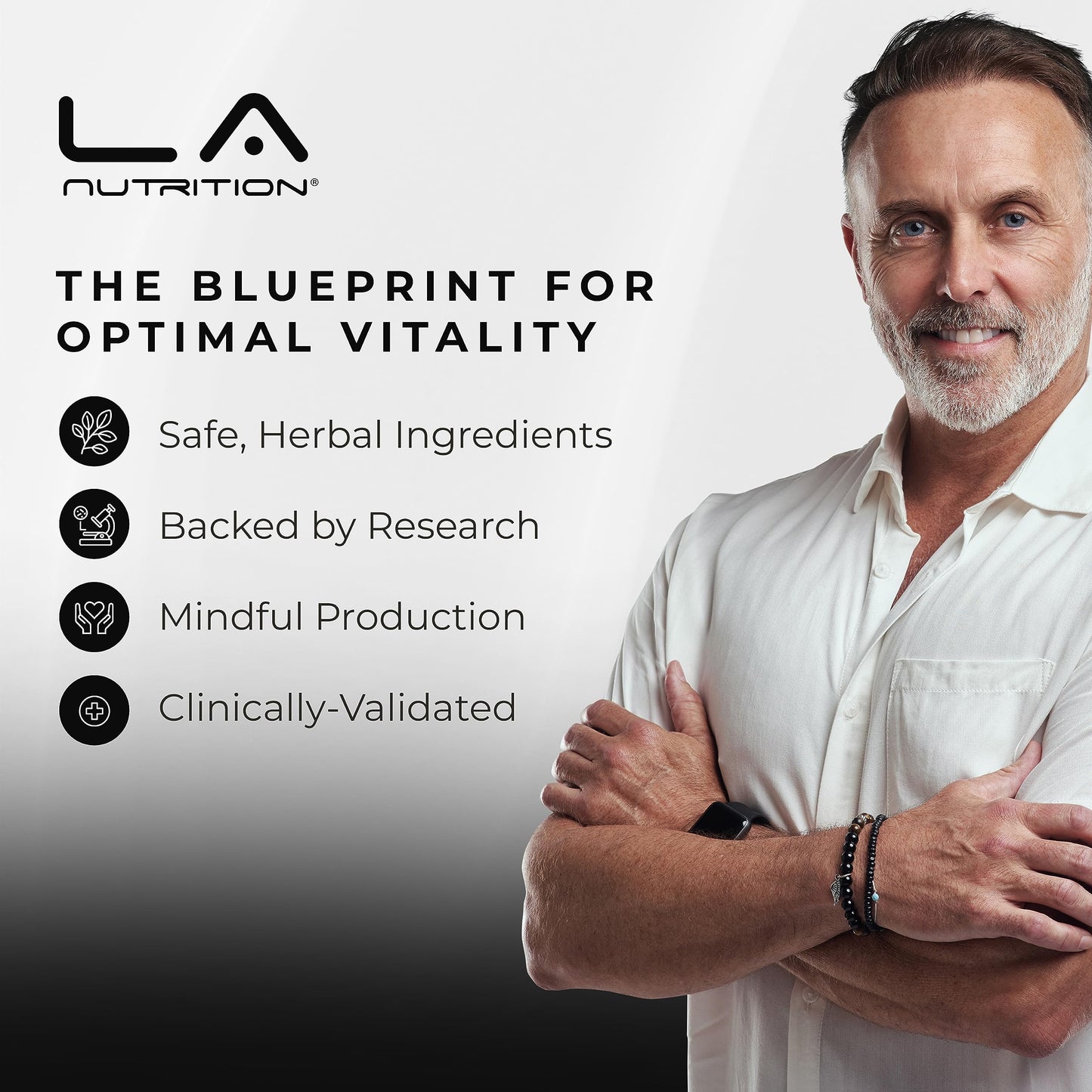 LA Nutrition HGH Supplements for Men & Women - Longevity & Immune Support - 60 Capsules