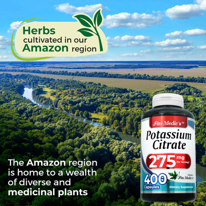 Lab Potassium Citrate | 400 Capsules (275 mg) | Ultra High Absorption | Pack of 2