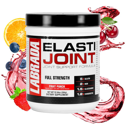 Labrada Elastijoint Fruit Punch – Glucosamine Joint Support Powder (Gluten-Free)