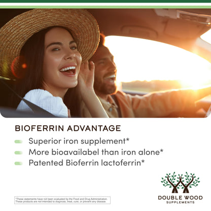 Lactoferrin 250mg – Bioferrin Lactoferrin (60 Caps) for Iron Support & Immune Health | Double Wood
