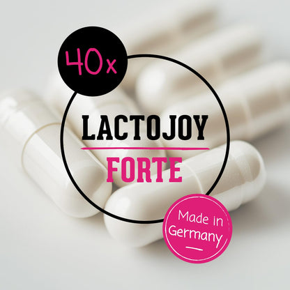 LactoJoy Forte Lactase Capsules - 28,000 FCC, Lactose Intolerance Relief, Vegan, Made in Germany