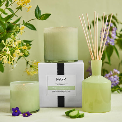 LAFCO New York Signature Candle, Wild Honeysuckle — 15.5 oz | 90-Hour Burn