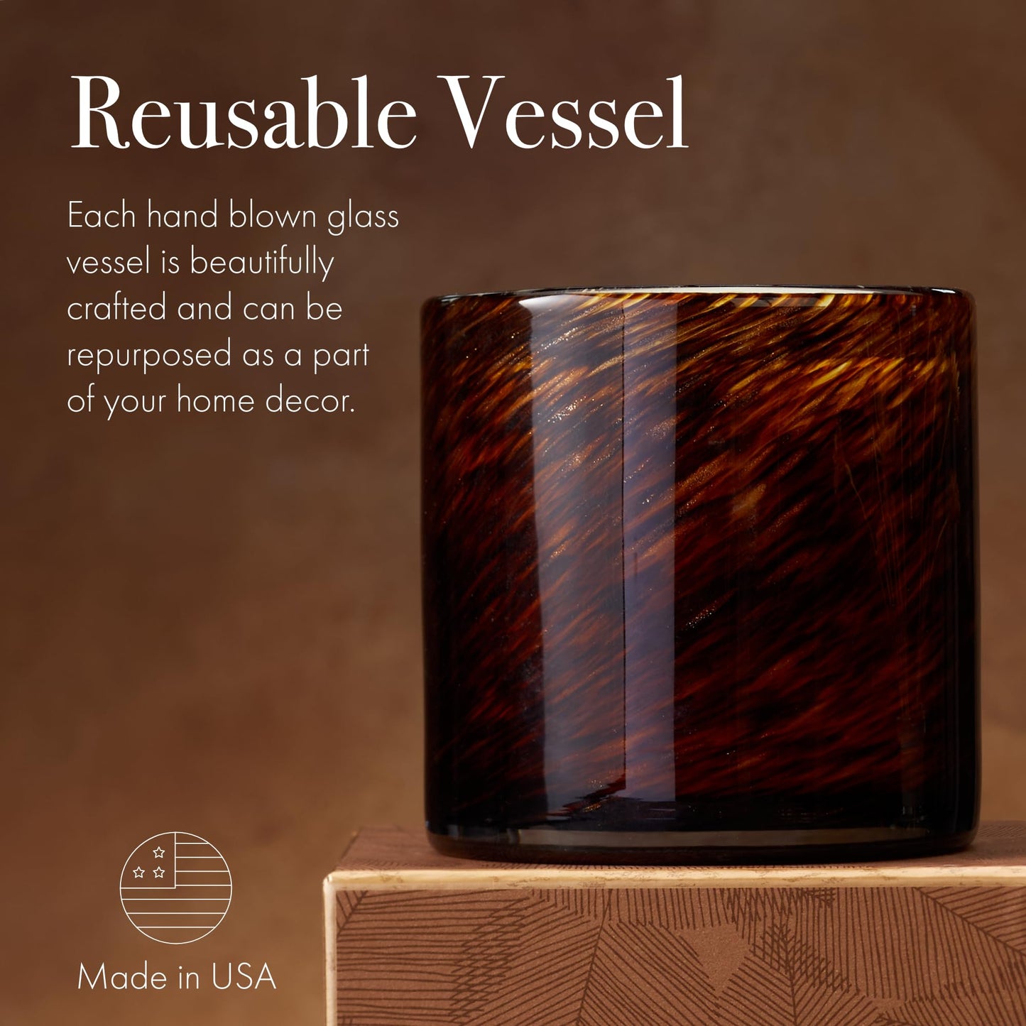 LAFCO New York Holiday Signature Fall Candle – Spiced Pomander | 15.5 oz, 90-Hour Burn, Reusable Hand-Blown Glass Vessel, Made in The USA