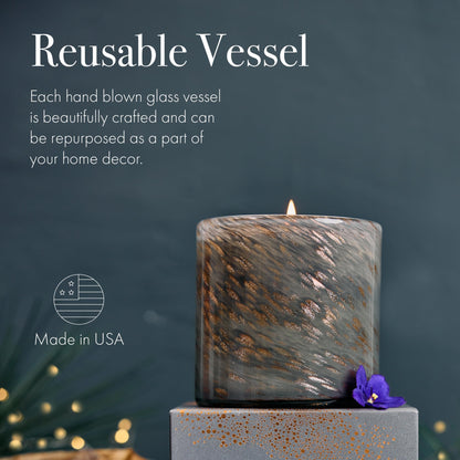 LAFCO New York Holiday Signature Candle – Winter Violet, 15.5 oz | 90-Hour Burn Time