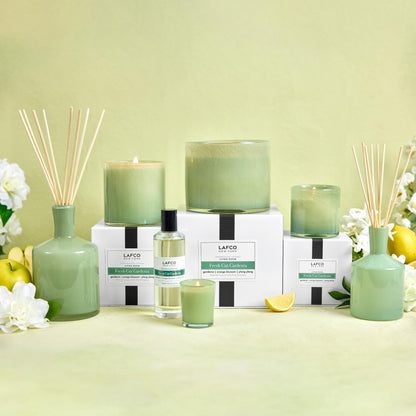 LAFCO New York Signature Candle: Fresh Cut Gardenia, 15.5 oz | 90-Hour Burn
