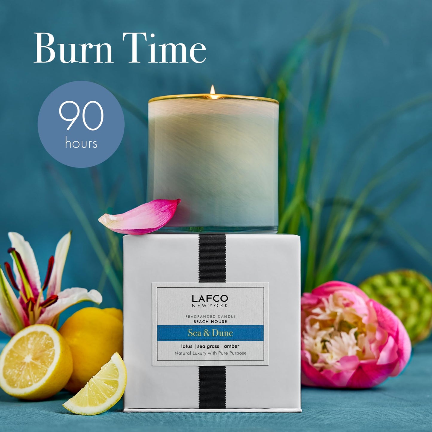 LAFCO New York Signature Candle Sea & Dune – 15.5 oz | 90-Hour Burn Time