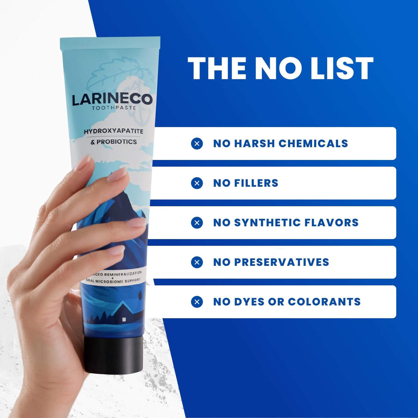 Larineco Nano Hydroxyapatite Toothpaste – Sulfate-Free Enamel Care (4oz) for Sensitive Teeth