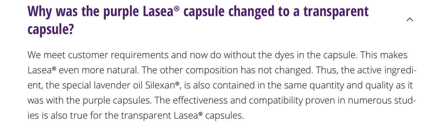 Lasea Liquid Capsules 14ct – Silexan Lavender | Anxiety Relief