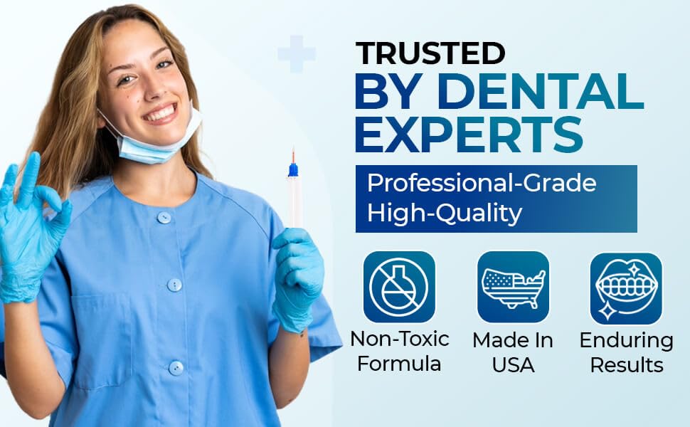 LaserGlow Professional Teeth Whitening Gel 44% Hydrogen Peroxide – Dual Barrel Syringe