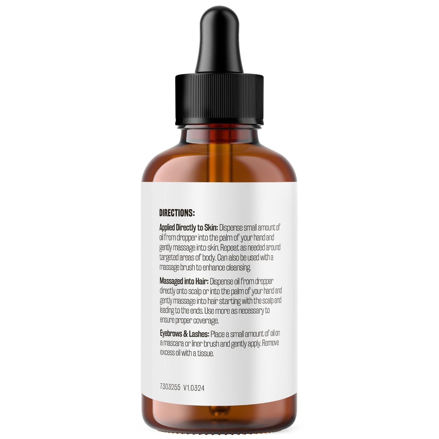 100% Pure Organic Castor Oil for Hair, Lash and Eyebrow Growth, Lymphatic Drainage and Skin Hydration | Hexane-Free, Cold Pressed, Unrefined in a 4 fl oz Glass Bottle with Dropper